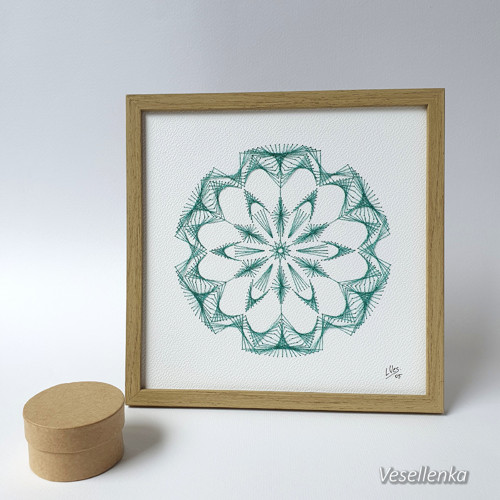 Obraz Mandala mentolová — foto 4