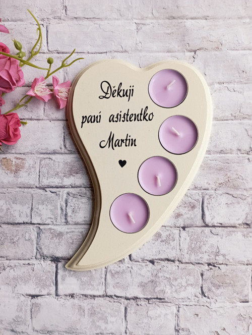 Svícen srdce pro paní asistentku — foto 5
