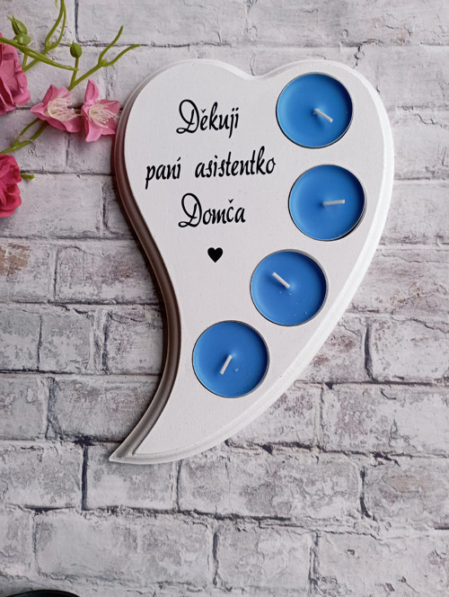 Svícen srdce pro paní asistentku — foto 6