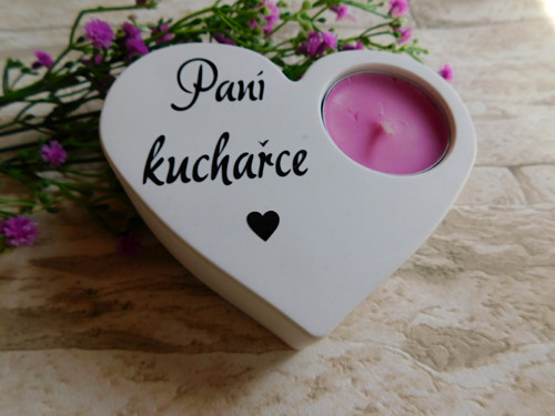 Srdce svícen pro paní kuchařku — foto 2