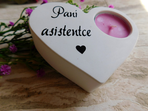 Srdce svícen pro paní asistentku — foto 2