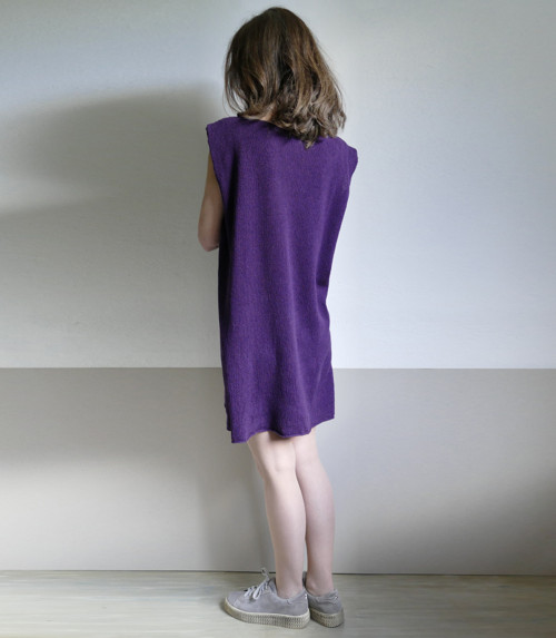 Fialové šaty-buret.hodváb — foto 2