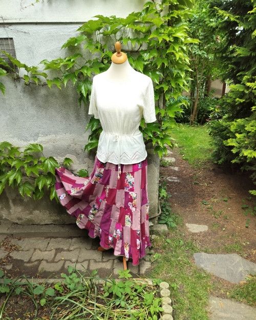 Patchworková sukně Pink lady — foto 3