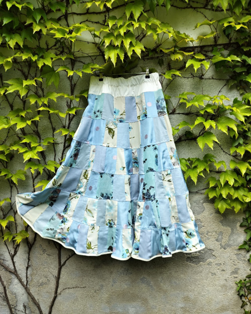 Patchworková sukně Blue lady — foto 2