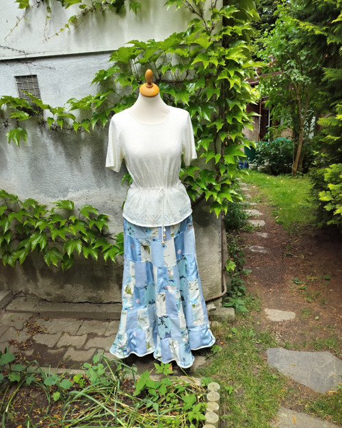 Patchworková sukně Blue lady — foto 5