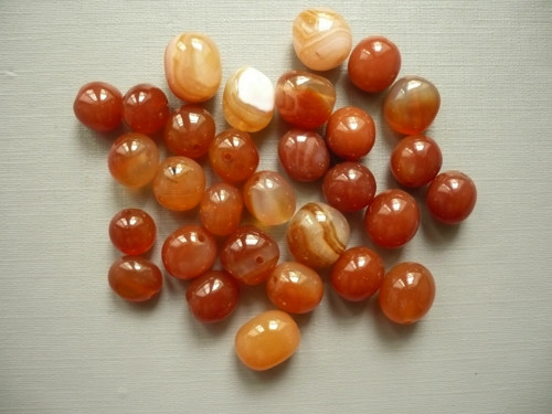 Vrtané valounky - karneol, 2 ks — foto 2
