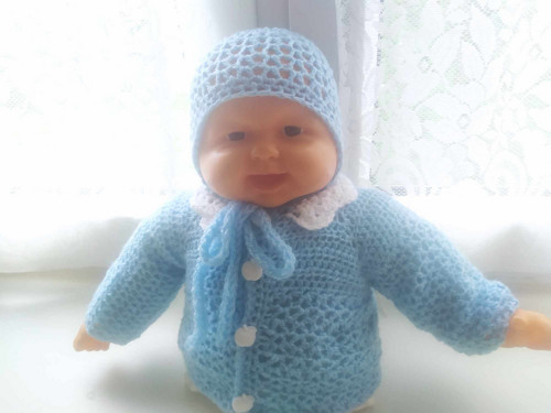 Háčkovaná souprava pro miminko — foto 2