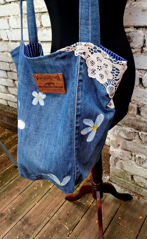 Nákupní taška denim — foto 4