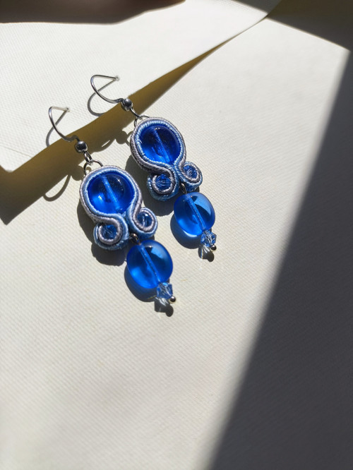 Soutache náušnice - Popelka — foto 4
