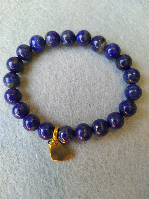 Náramek LAPIS LAZULI*srdce — foto 3