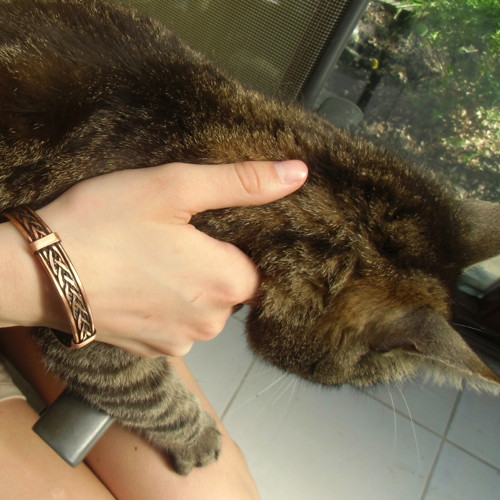 Měděný náramek se sponami — foto 6