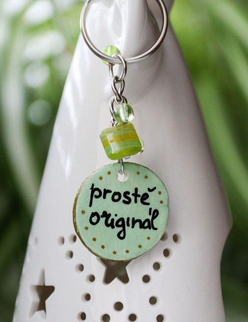 Klíčenka s přívěškem Prostě originál — foto 2