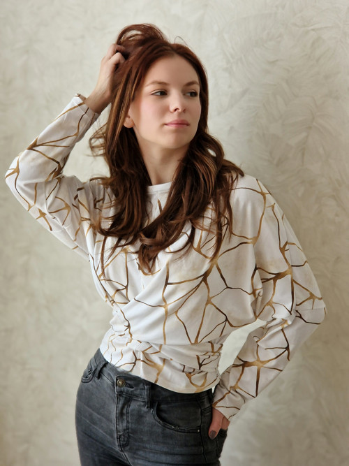 TALIA Marble zavinovací top — foto 6
