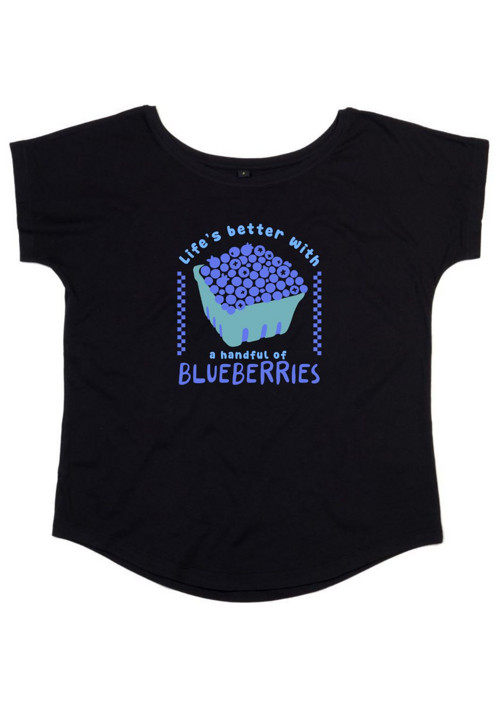 Bio dámské tričko "Blueberries" — foto 2