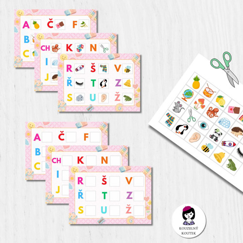 Abeceda – třídění/Quiet book/Busy book (PDF) — foto 2