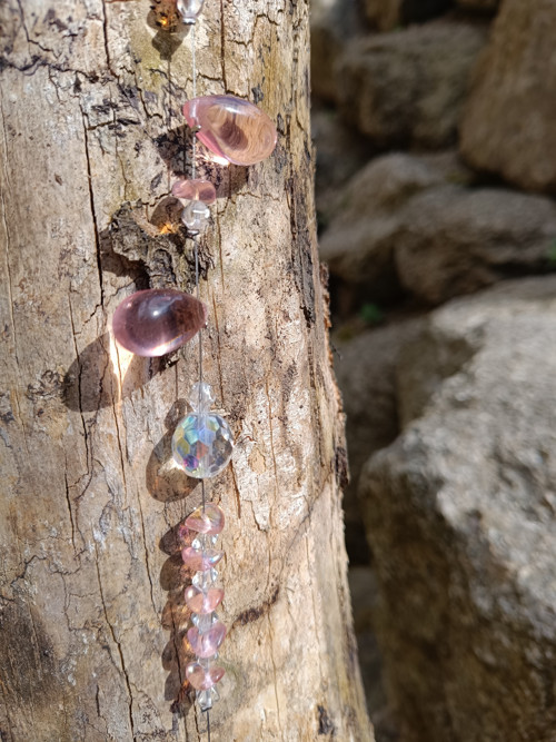 Suncatcher - růžová rosa — foto 2