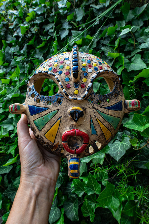Keramická africká maska — foto 4