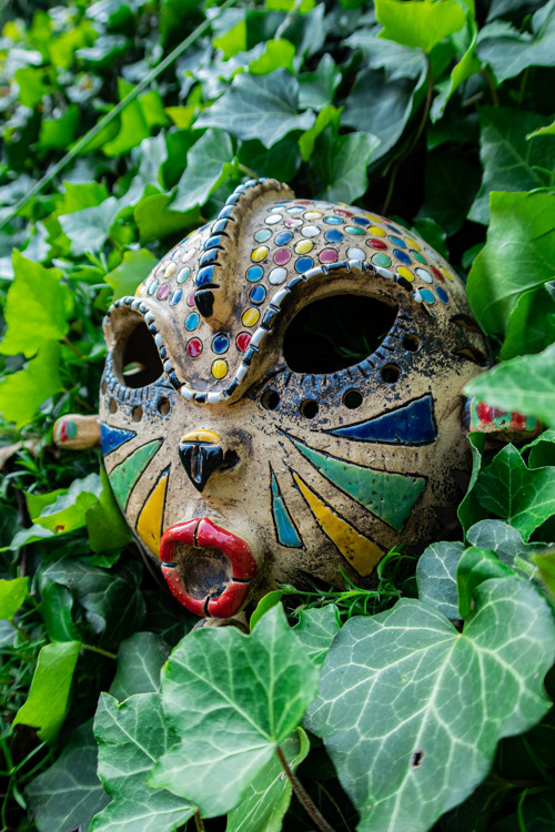 Keramická africká maska — foto 3