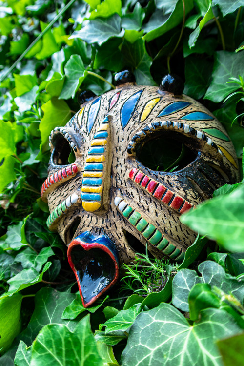 Keramická africká maska — foto 2