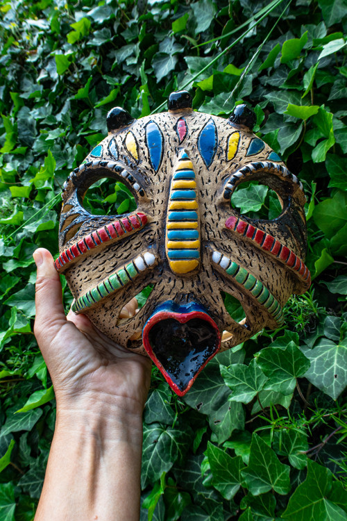 Keramická africká maska — foto 3