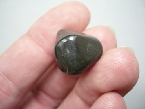 Troml. - obsidián duhový 21 mm, č.33 — foto 2