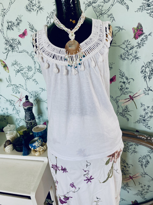 Top boho se sedlem háčkovaným — foto 3