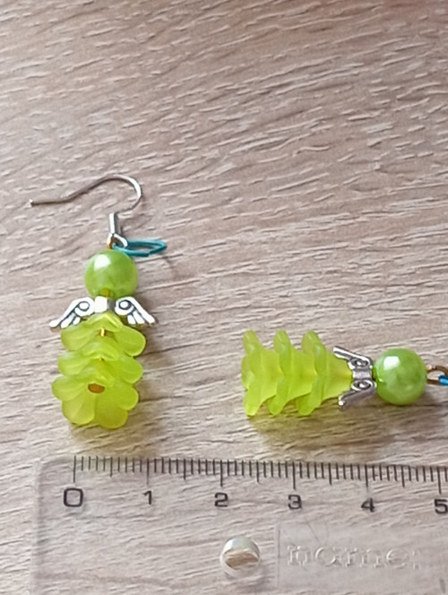 Náušnice zelení andílci — foto 2