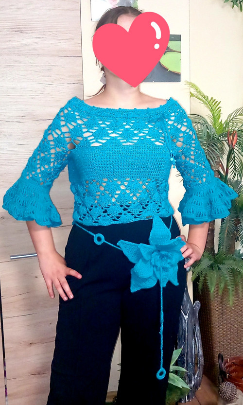 Háčkovaná blůzka — foto 3