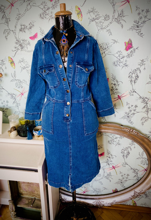 Šaty retro jeans — foto 3