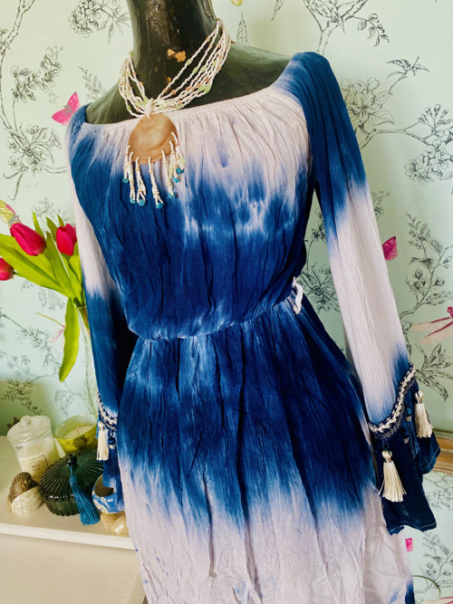 Boho šaty batika ombré — foto 2