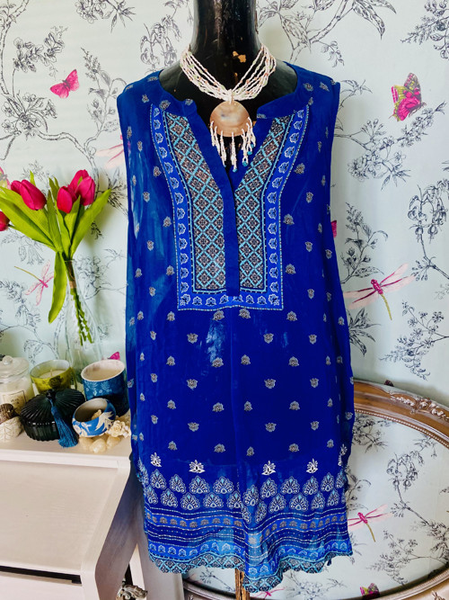 Tunika etno boho asymetrická — foto 2
