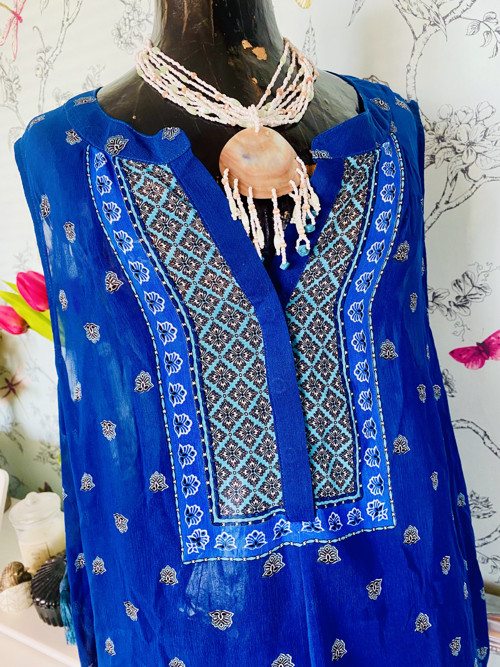 Tunika etno boho asymetrická — foto 3