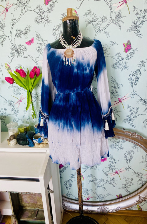 Boho šaty batika ombré — foto 3