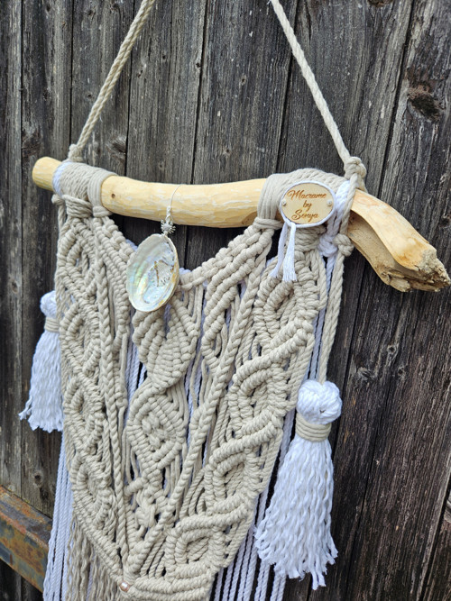 Macrame proměny s mušlí abalone — foto 4