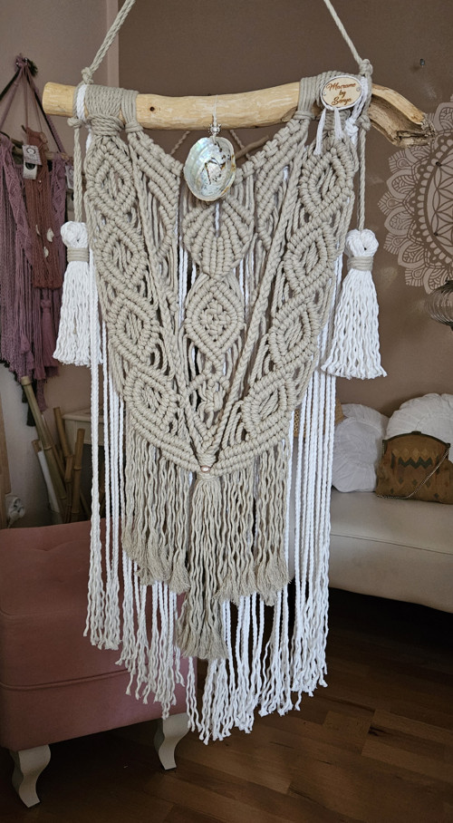 Macrame proměny s mušlí abalone — foto 6