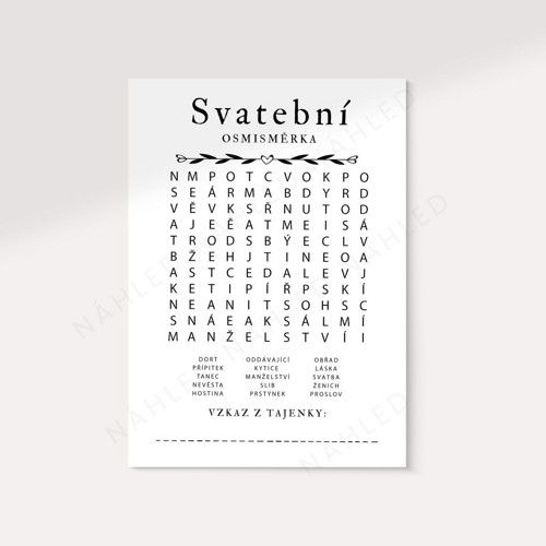 Svatební osmisměrka PDF — foto 2