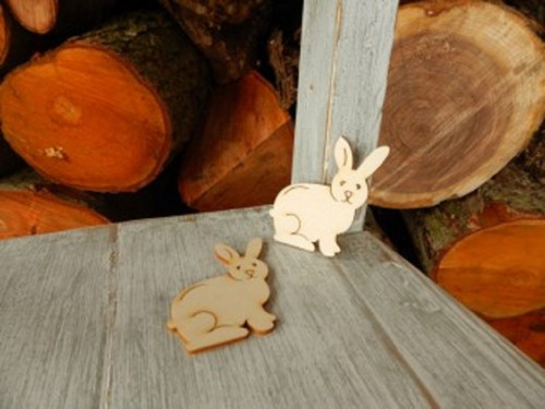 Králíček výřez 2 x 2,7 cm — foto 2