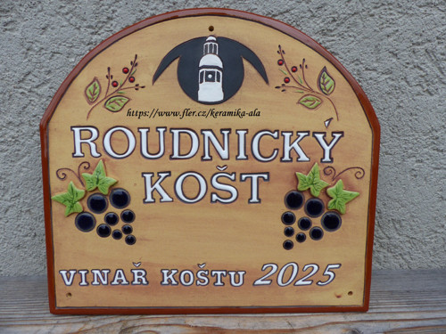 Keramická cedule půloblouk větší / na obj. — foto 5