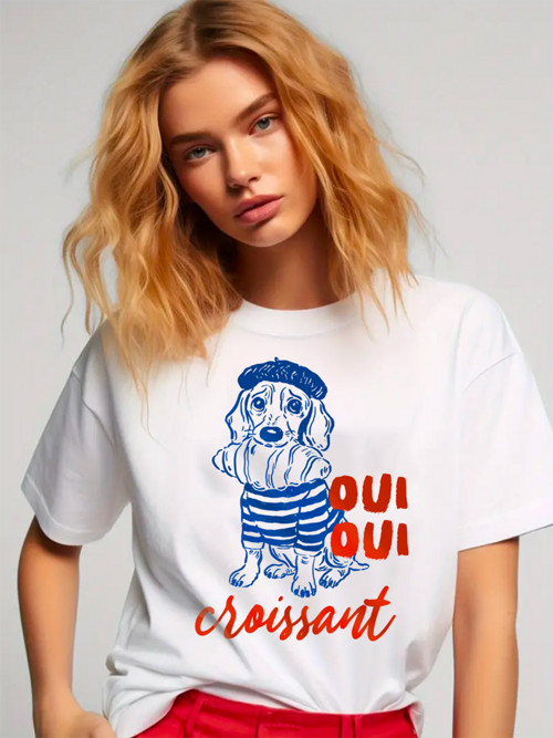 Tričko Oui Oui Croissant — foto 3