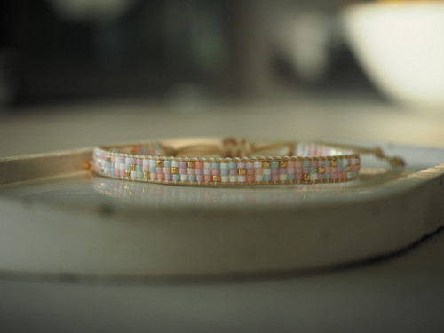 Miyuki tkaný náramek "Pastel" — foto 4