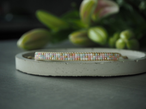 Miyuki tkaný náramek "Pastel" — foto 5