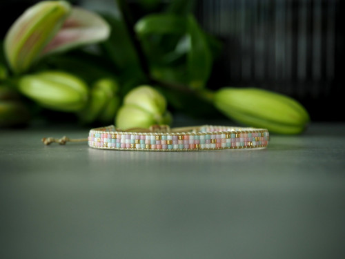 Miyuki tkaný náramek "Pastel" — foto 2