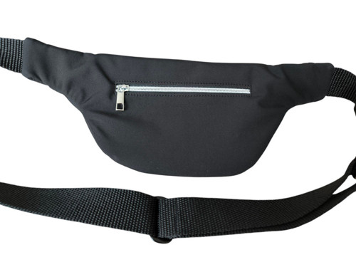 Ledvinka, černá/stříbrný zip — foto 5