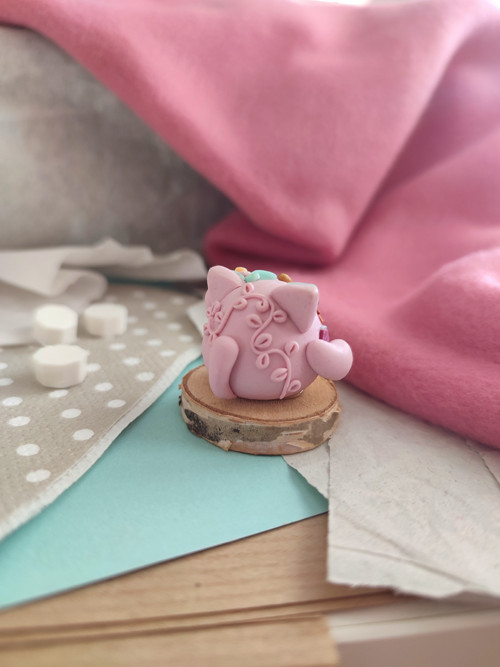 Růžová kočička pro štěstí — foto 4