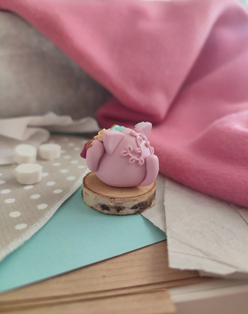 Růžová kočička pro štěstí — foto 3