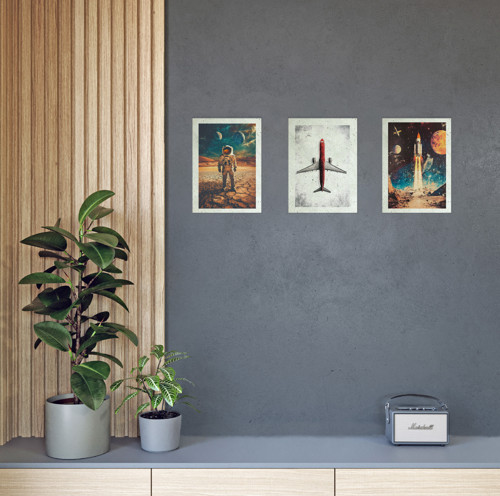 Betonový poster – Space Rocket — foto 6