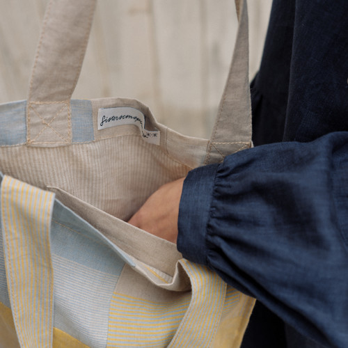 Lněná taška PATCHWORK n.3/OUTLET — foto 4