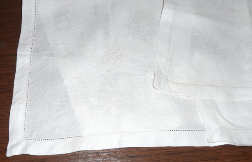 UBROUSEK, dečka, prostírání, monogram MG / GM — foto 2