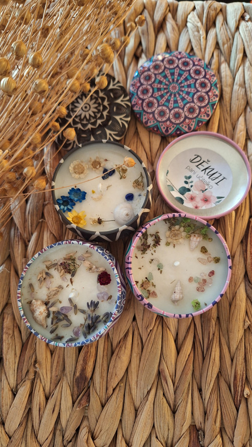 Sójová svíčka BOHO / pro učitelku/učitele — foto 6