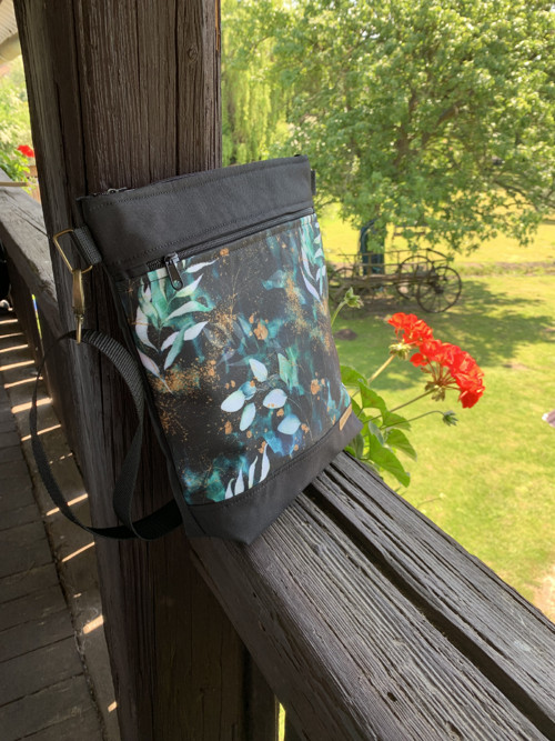 Crossbody kabelka - zelené listy — foto 4